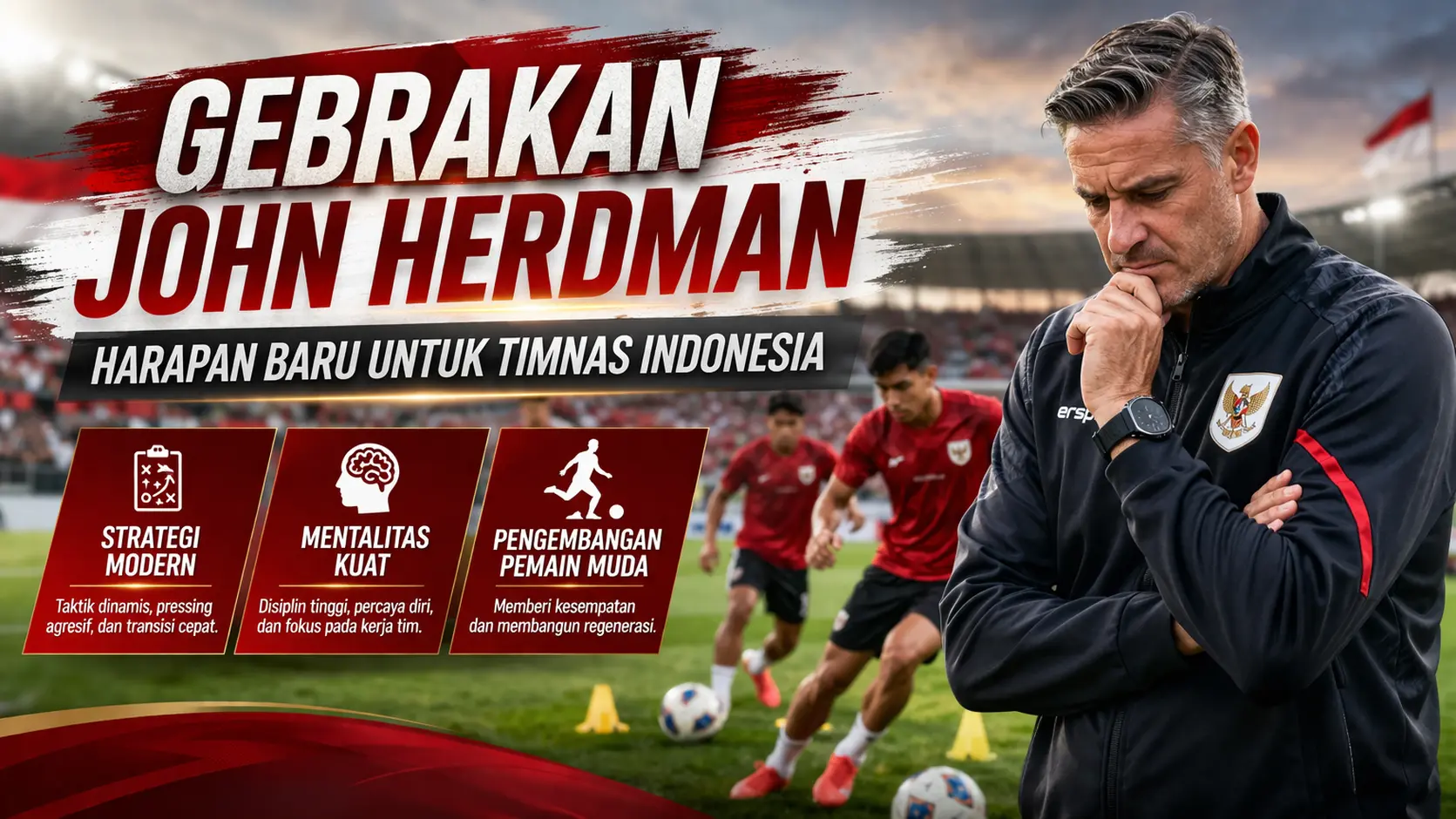 Gebrakan John Herdman Era Baru Timnas Indonesia