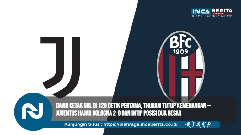 David Cetak Gol di 120 Detik Pertama, Thuram Tutup Kemenangan — Juventus Hajar Bologna 2-0 dan Intip Posisi Dua Besar