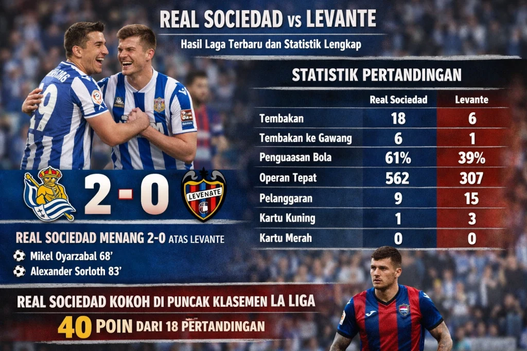 Hasil Real Sociedad Vs Levante