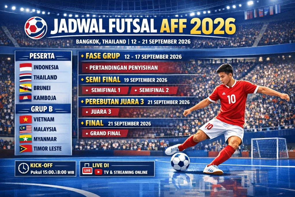 Jadwal Futsal AFF 2026