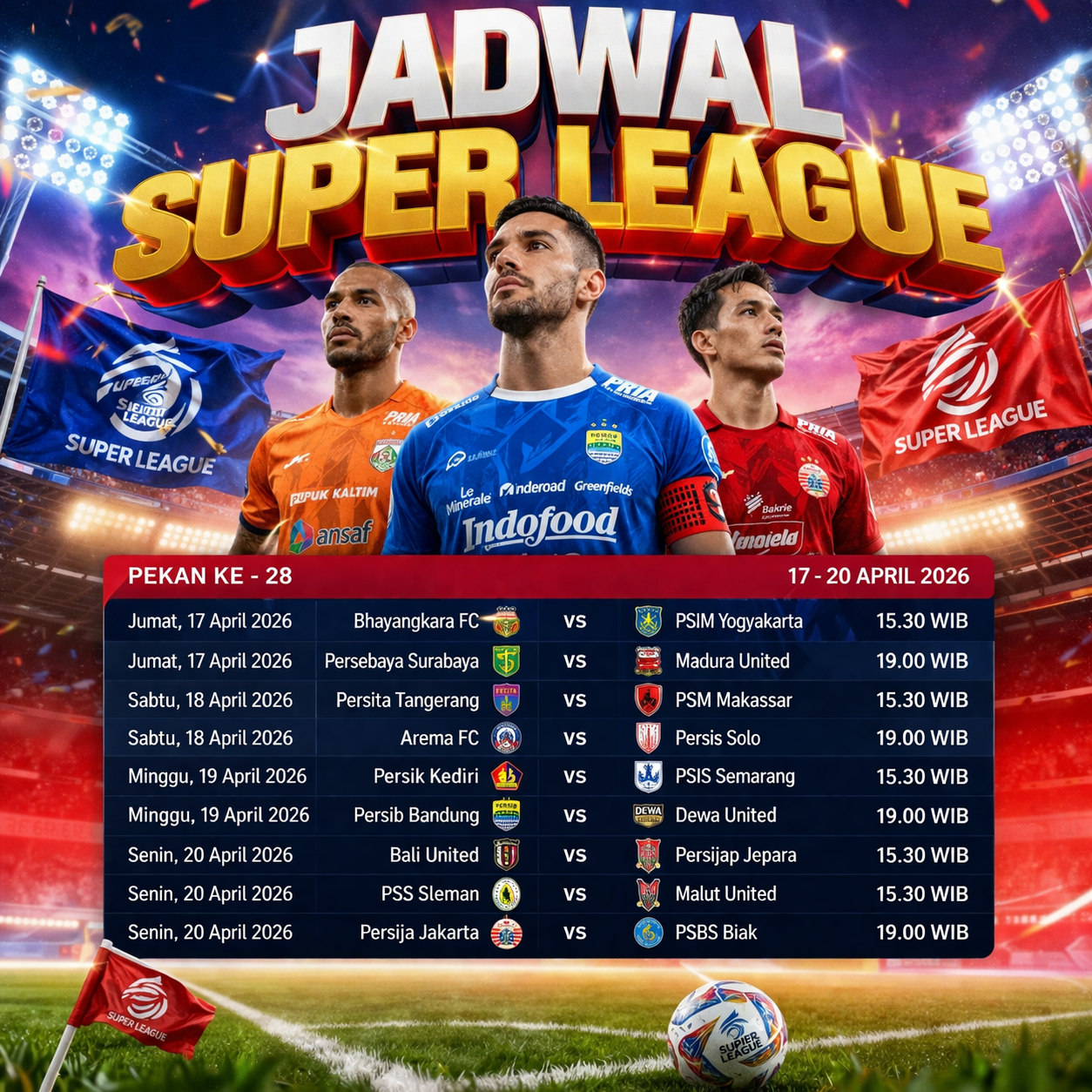 Jadwal Super League