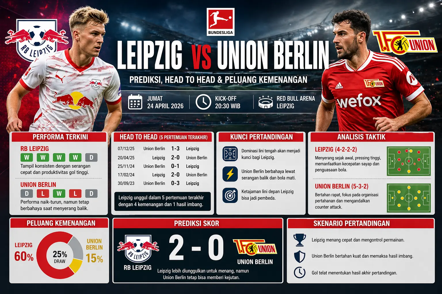 Leipzig vs Union Berlin
