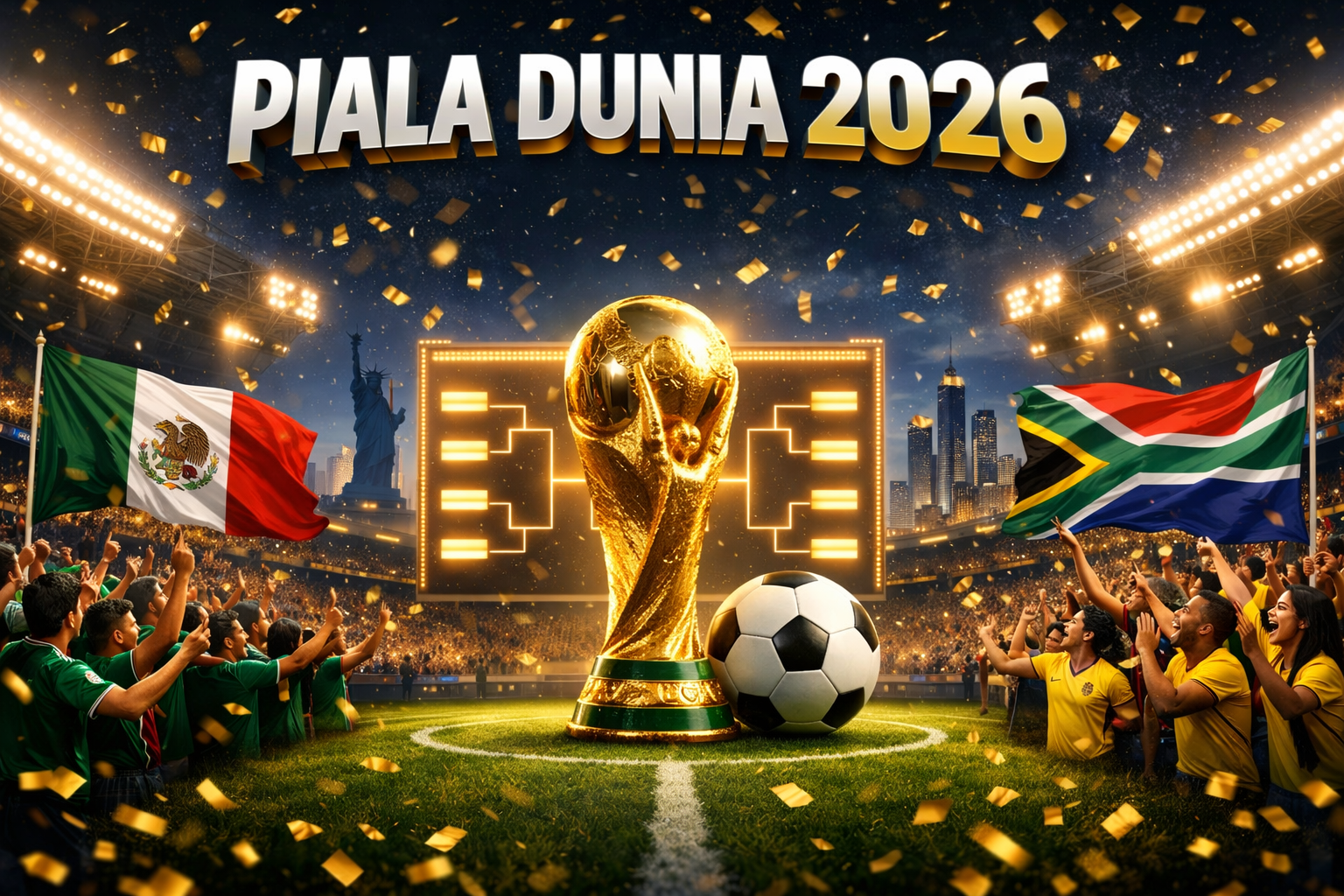 Nostalgia 2010 Terulang! Meksiko vs Afrika Selatan Jadi Laga Pembuka Piala Dunia 2026 di Estadio Azteca