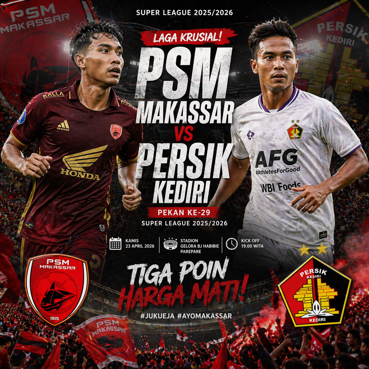 PSM Makassar vs Persik