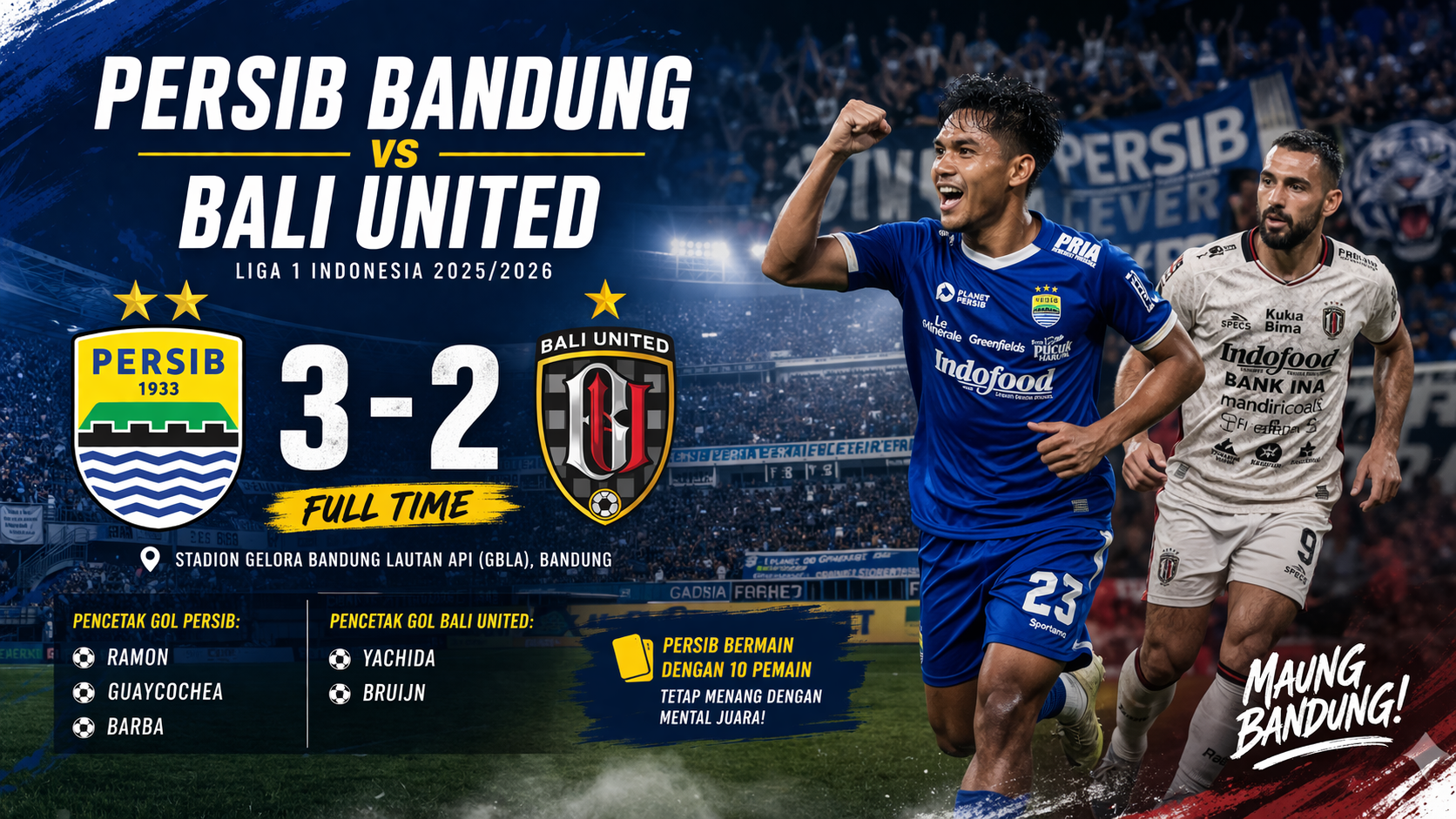 Persib Bandung vs Bali United
