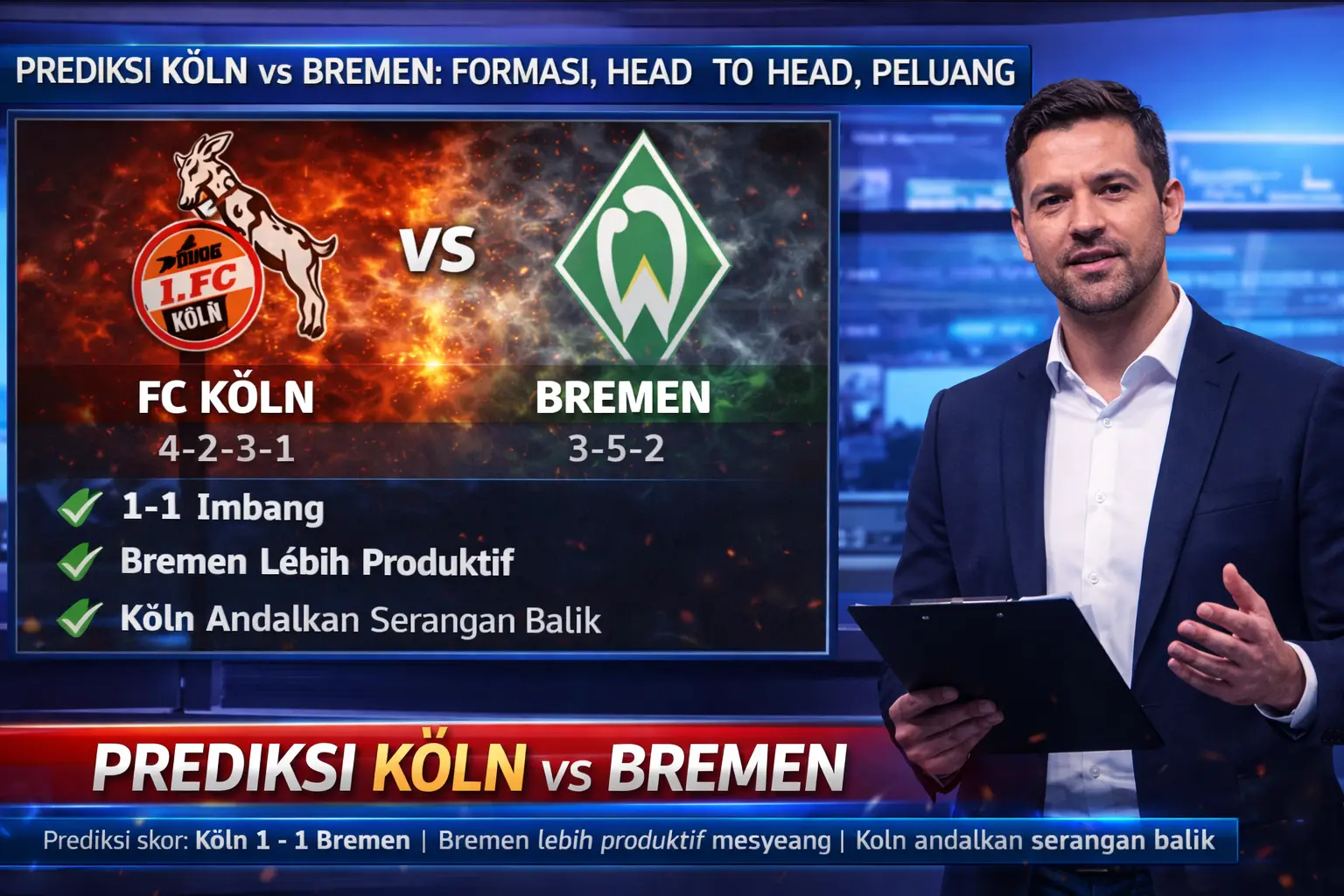 Prediksi Koln vs Bremen