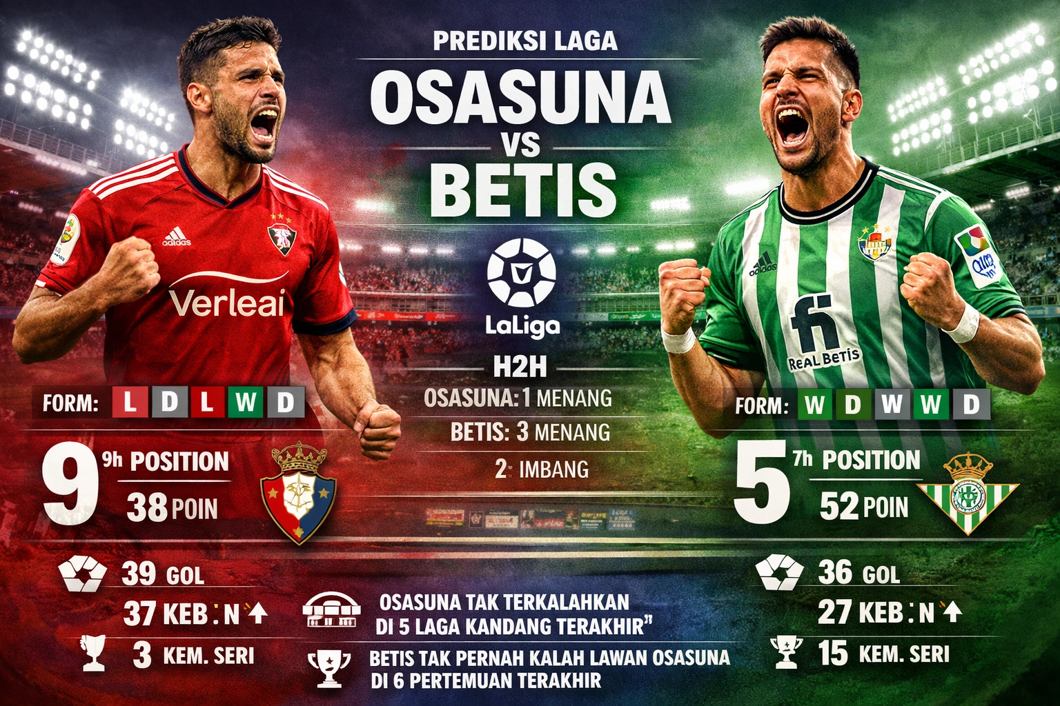 Prediksi Osasuna Vs Betis