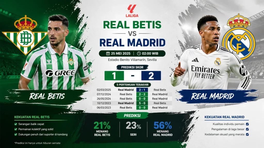 Prediksi Real Betis Vs Real Madrid 