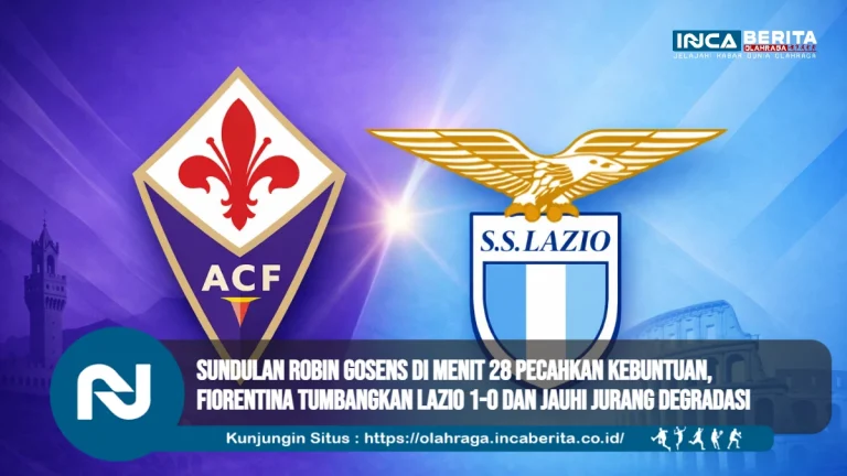 Sundulan Robin Gosens di Menit 28 Pecahkan Kebuntuan, Fiorentina Tumbangkan Lazio 1-0 dan Jauhi Jurang Degradasi