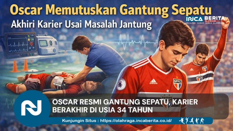 Oscar Resmi Gantung Sepatu, Karier Berakhir di Usia 34 Tahun