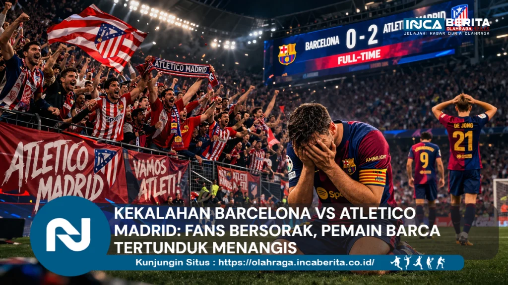 Kekalahan Barcelona vs Atletico Madrid: Fans Bersorak, Pemain Barca Tertunduk Menangis