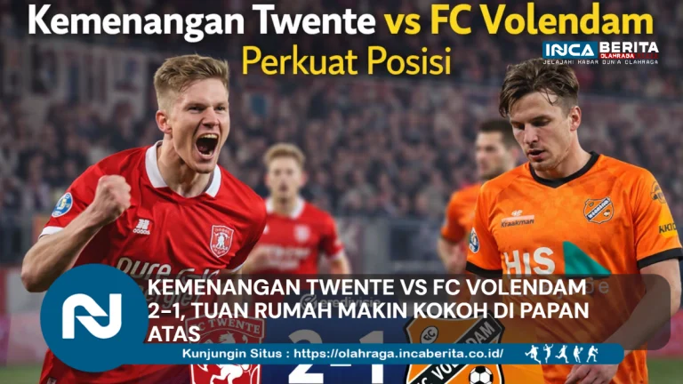 Kemenangan Twente vs FC Volendam 2-1, Tuan Rumah Makin Kokoh di Papan Atas