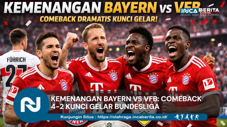 Kemenangan Bayern vs VFB: Comeback 4-2 Kunci Gelar Bundesliga