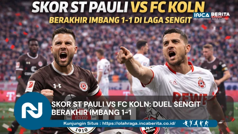 Skor St Pauli vs FC Koln: Duel Sengit Berakhir Imbang 1-1