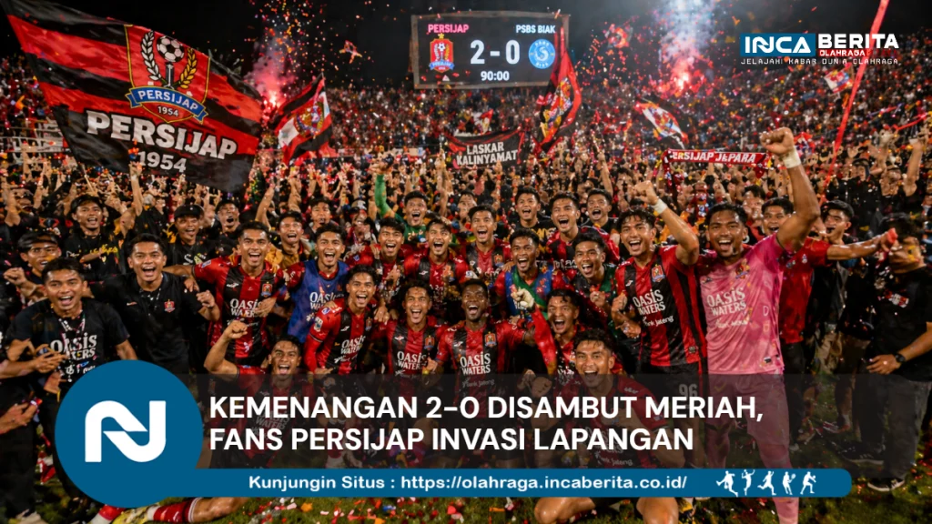 Kemenangan 2-0 Disambut Meriah, Fans Persijap Invasi Lapangan