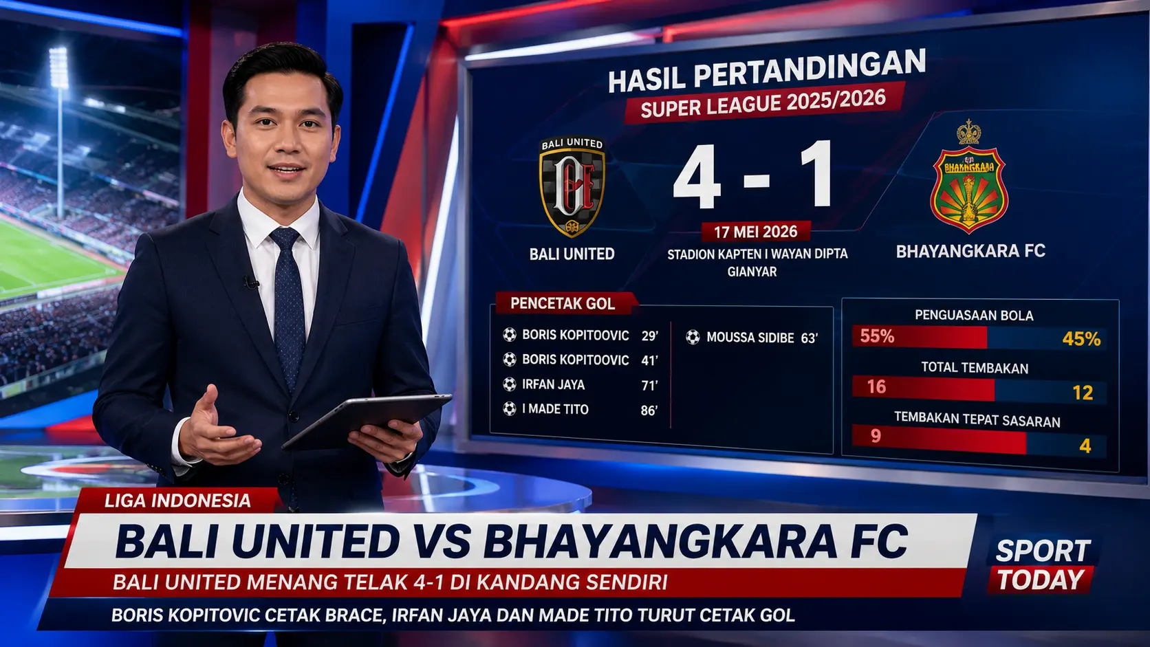 Bali United vs Bhayangkara FC
