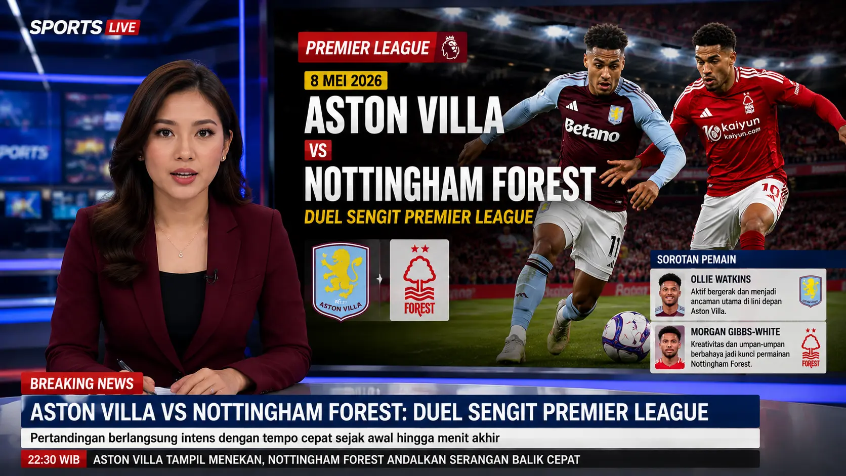 Aston Villa vs Nottingham Forest