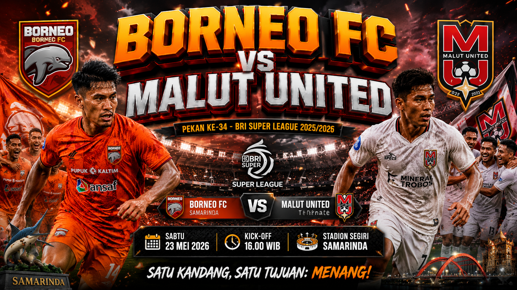 Borneo FC vs Malut United