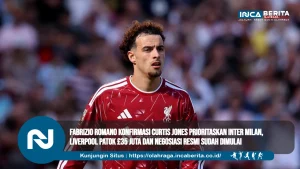 Fabrizio Romano Konfirmasi Curtis Jones Prioritaskan Inter Milan, Liverpool Patok £35 Juta dan Negosiasi Resmi Sudah Dimulai