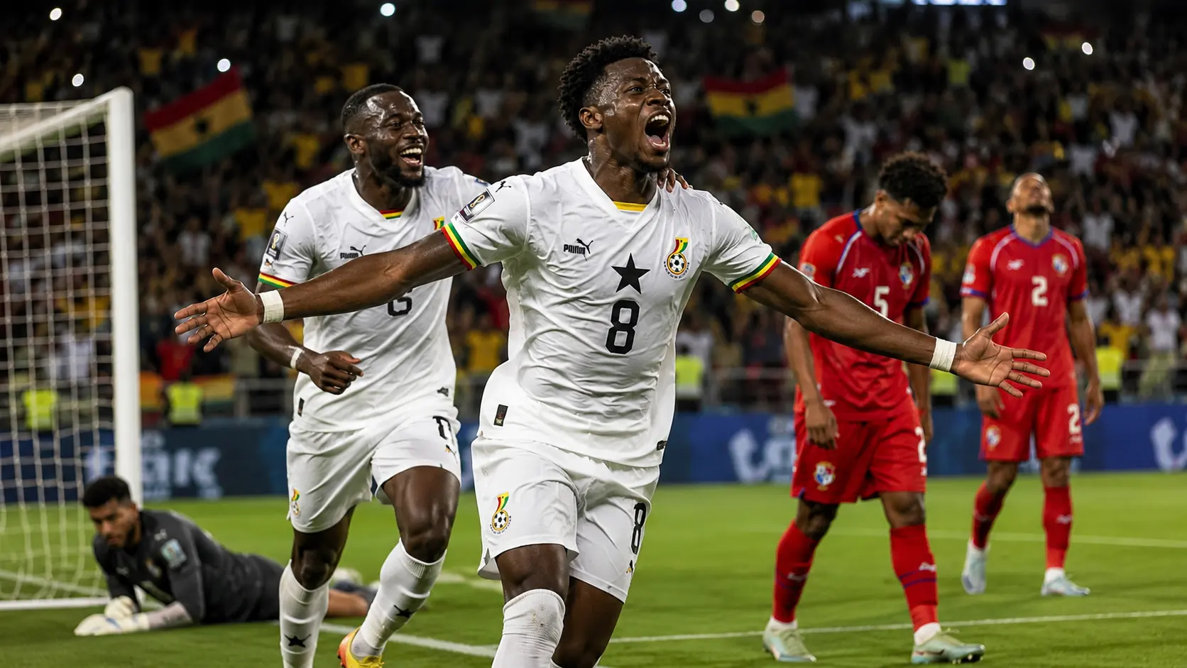 Gol Menit 90+5! Ghana Tumbangkan Panama
