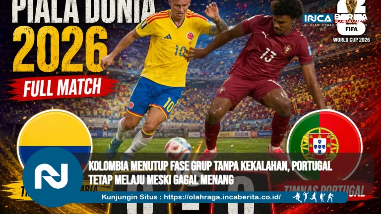 Kolombia Menutup Fase Grup Tanpa Kekalahan, Portugal Tetap Melaju Meski Gagal Menang