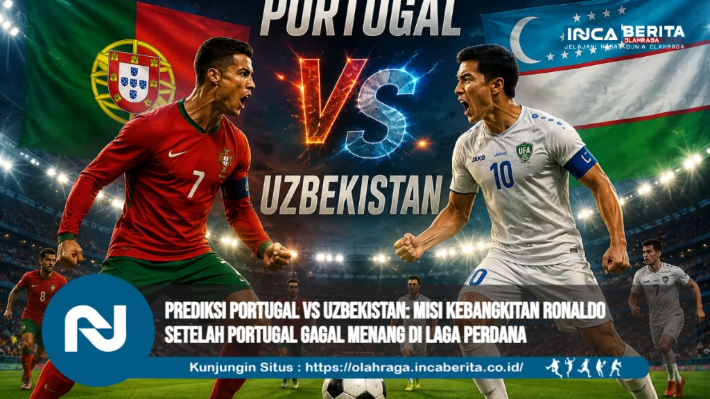 Prediksi Portugal vs Uzbekistan: Misi Kebangkitan Ronaldo Setelah Portugal Gagal Menang di Laga Perdana
