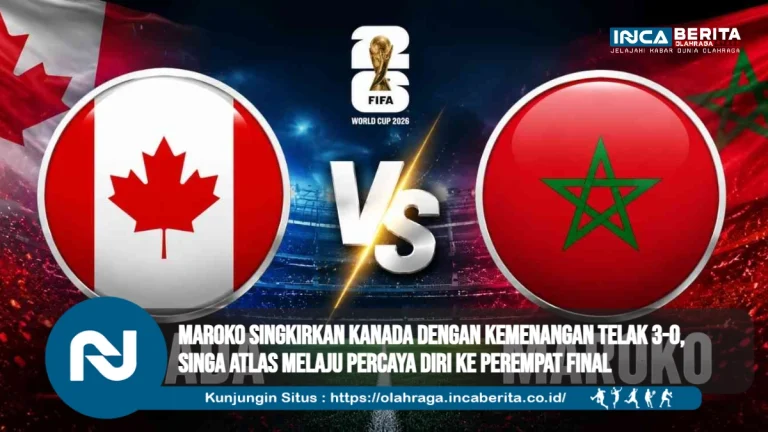 Maroko Singkirkan Kanada dengan Kemenangan Telak 3-0, Singa Atlas Melaju Percaya Diri ke Perempat Final