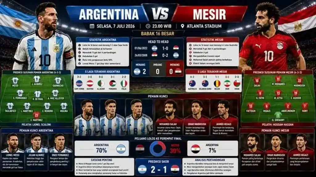 Prediksi Argentina Vs Mesir