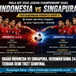 Skuad Indonesia Vs Singapura